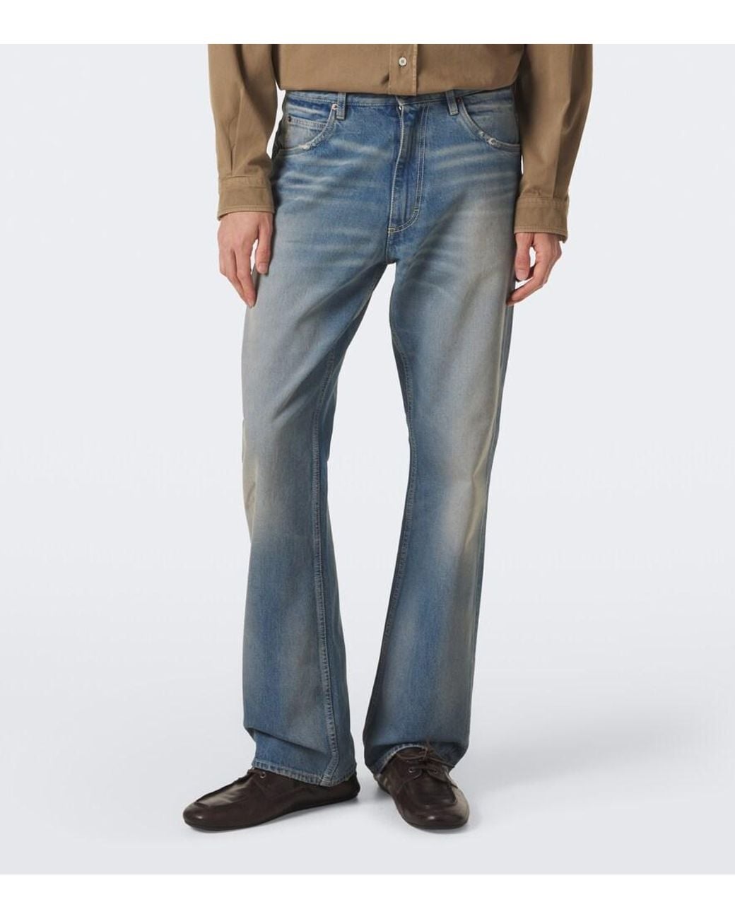 Prada Blue Straight Jeans for men