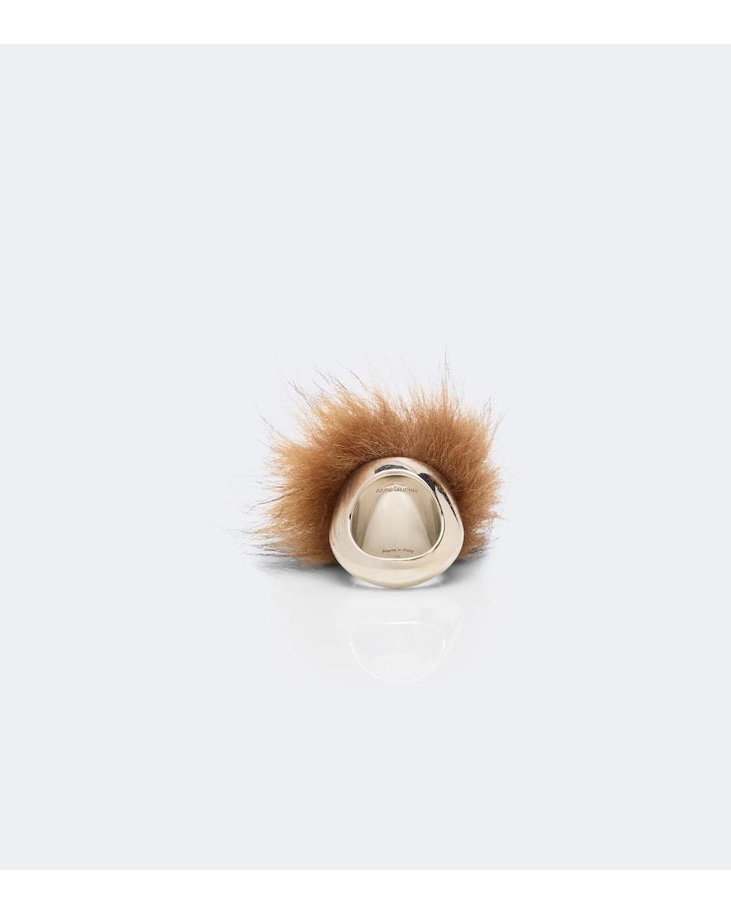Acne Brown Ring Aus Shearling