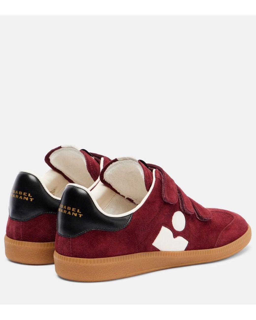 Isabel Marant Red Beth Suede Sneakers