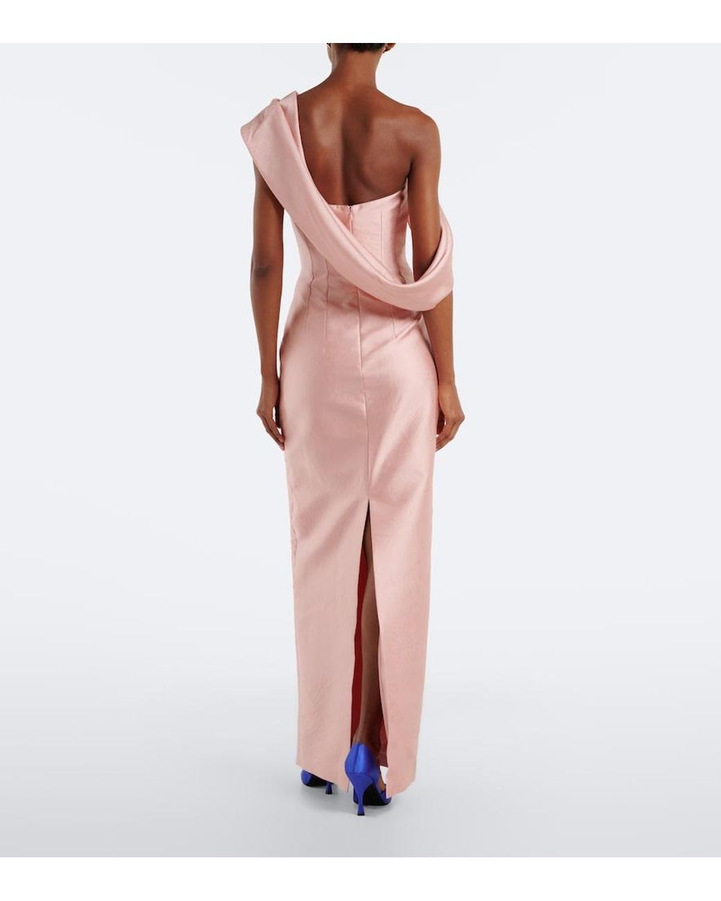 Emilia Wickstead Pink Kiana Corset Gown