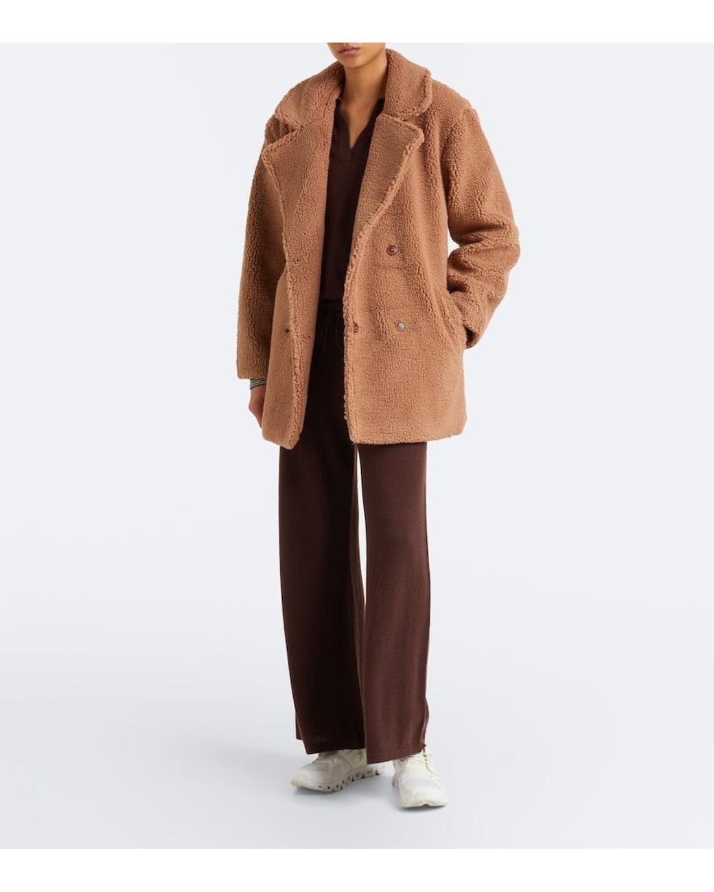 The Upside Brown Gracie Teddy Coat