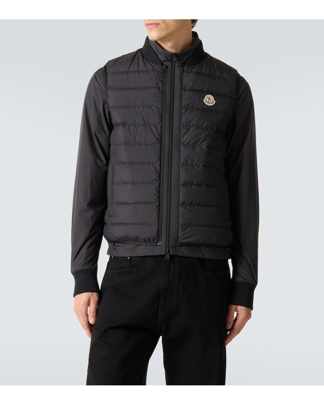 Moncler Black Verney Down-Paneled Jacket for men