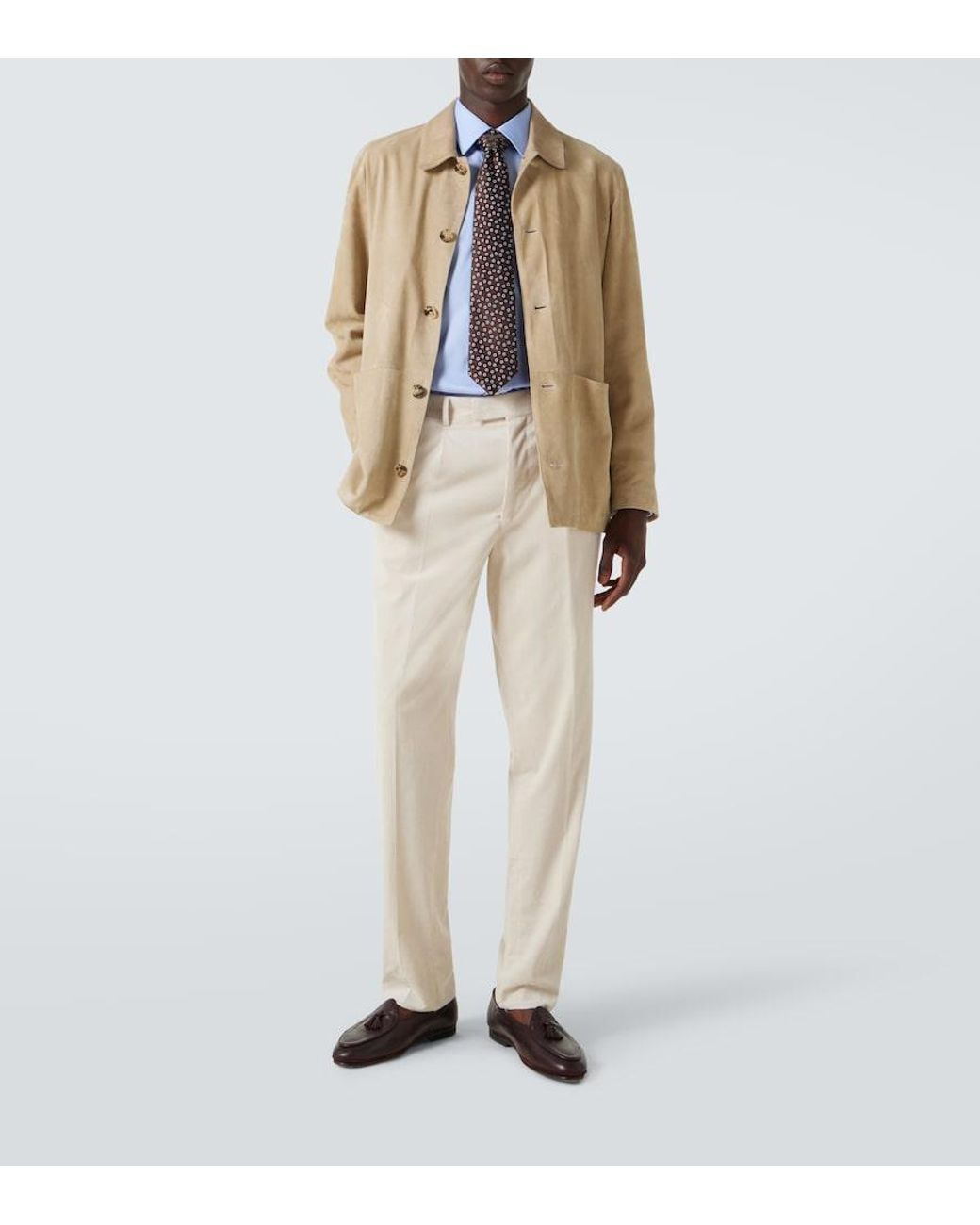 Charvet Blue Cotton Shirt for men