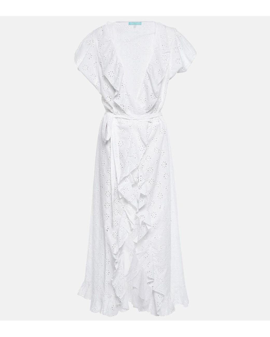 Melissa Odabash White Brianna Cotton Maxi Dress