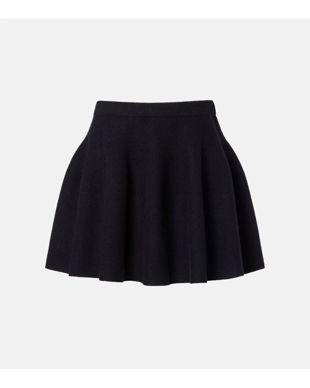 Lisa Yang Black Wren Cashmere Miniskirt