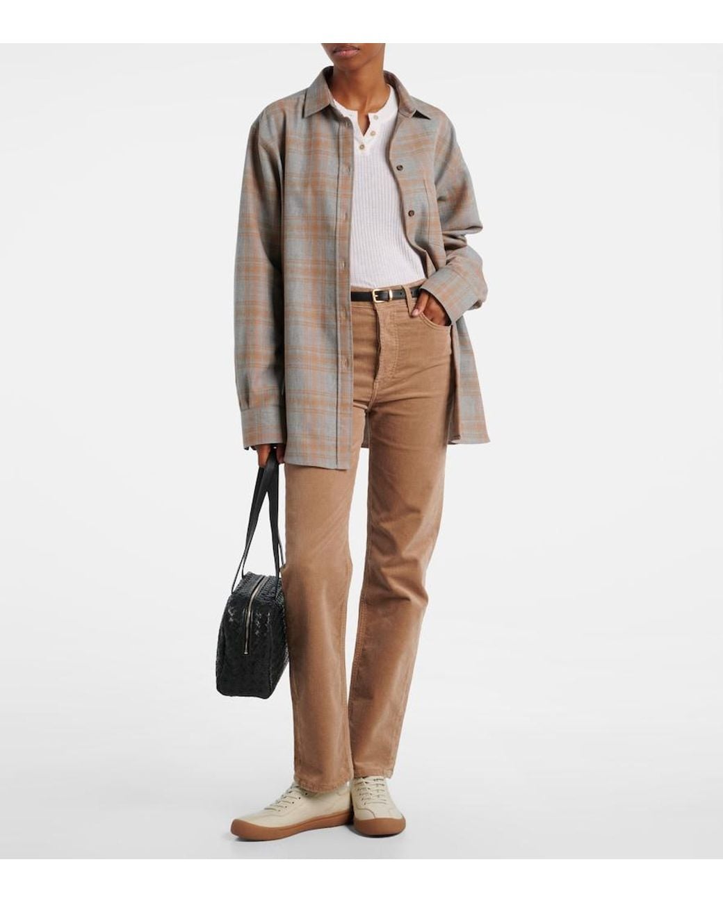 Citizens of Humanity Natural Blaine Cotton Corduroy Straight Pants