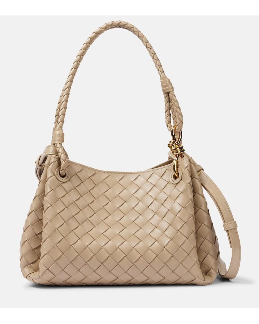 Bottega Veneta Natural Parachute Medium Leather Tote Bag