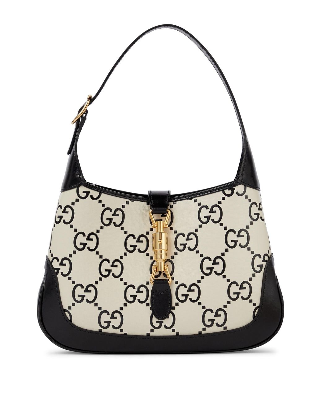 Gucci Jackie 1961 Small Leather Shoulder Bag in White | Lyst