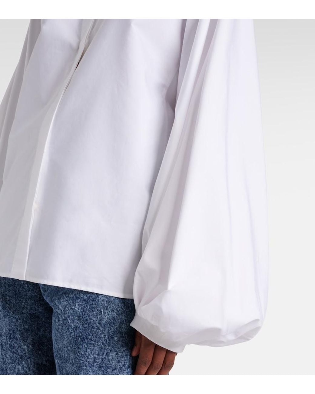 Alaïa White Cotton Poplin Shirt