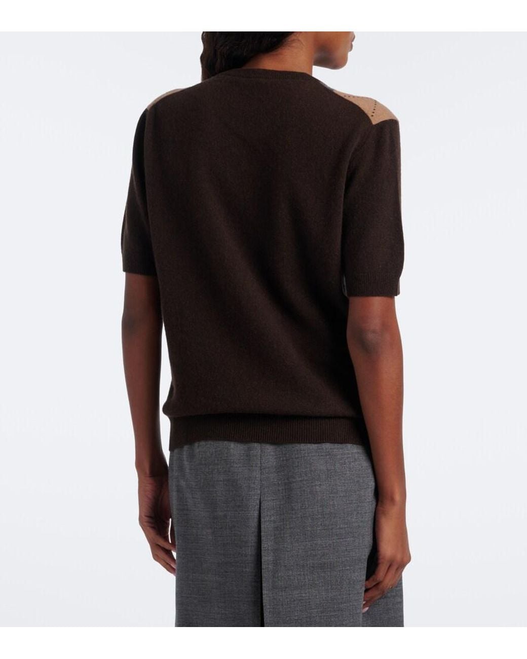 Jersey Argyle De Cachemir Prada de color Black