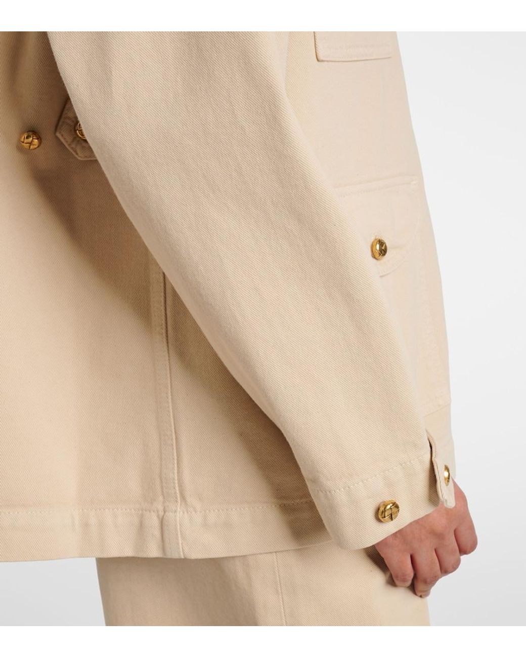 Blazé Milano Natural Sahariana Denim Jacket