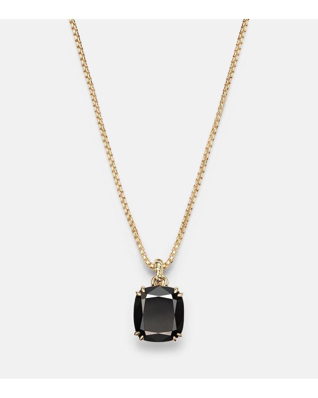 David Yurman Multicolor Marbella 18Kt Necklace With Onyx