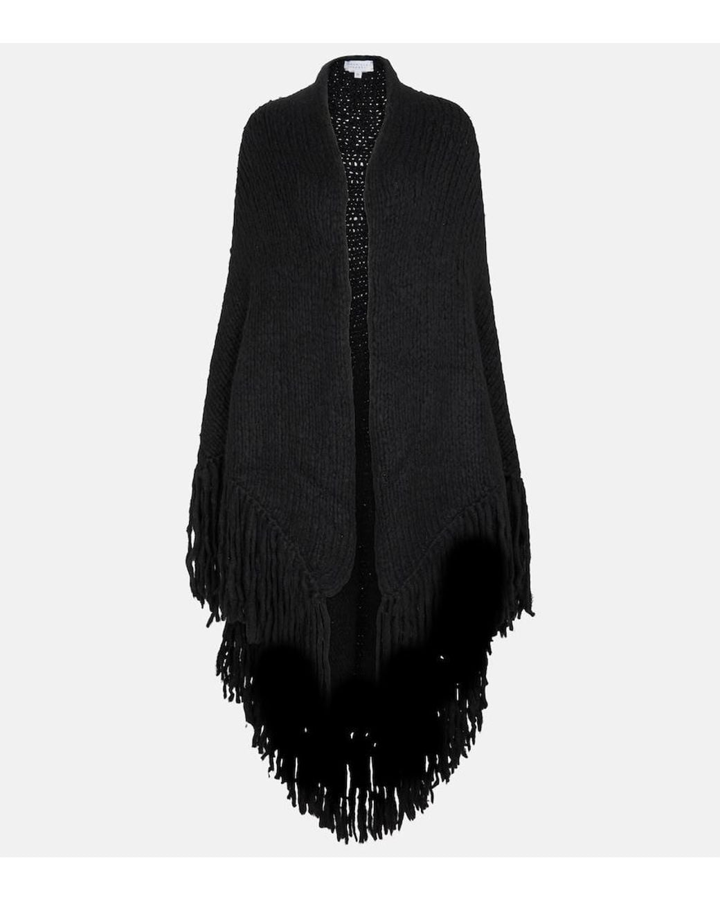 Gabriela Hearst Black Lauren Cashmere Scarf