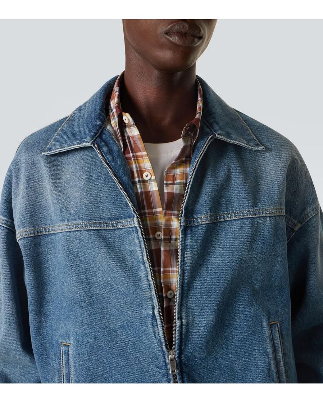 Prada Blue Denim Jacket for men