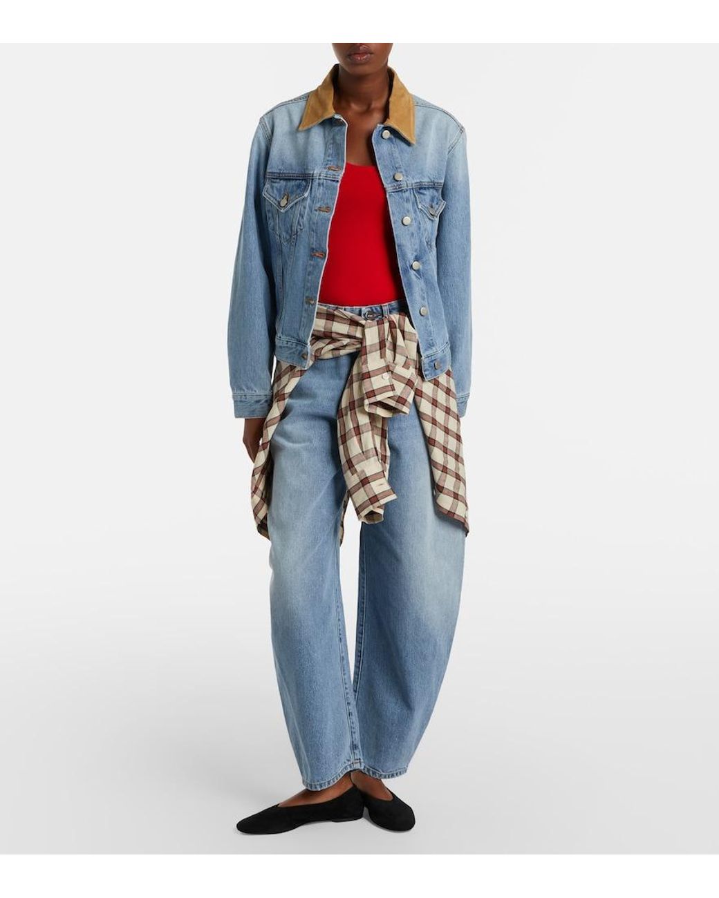 Jeans Barrel Rohe de color Blue