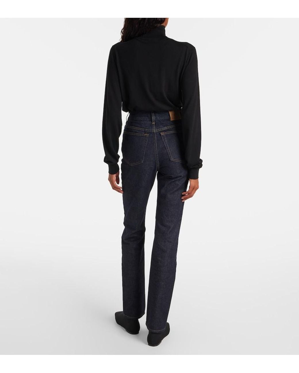 Totême Blue High-Rise Slim Jeans