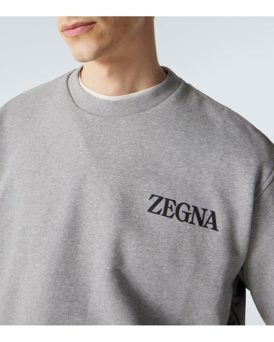 Zegna Gray #usetheexisting Cotton Sweatshirt for men