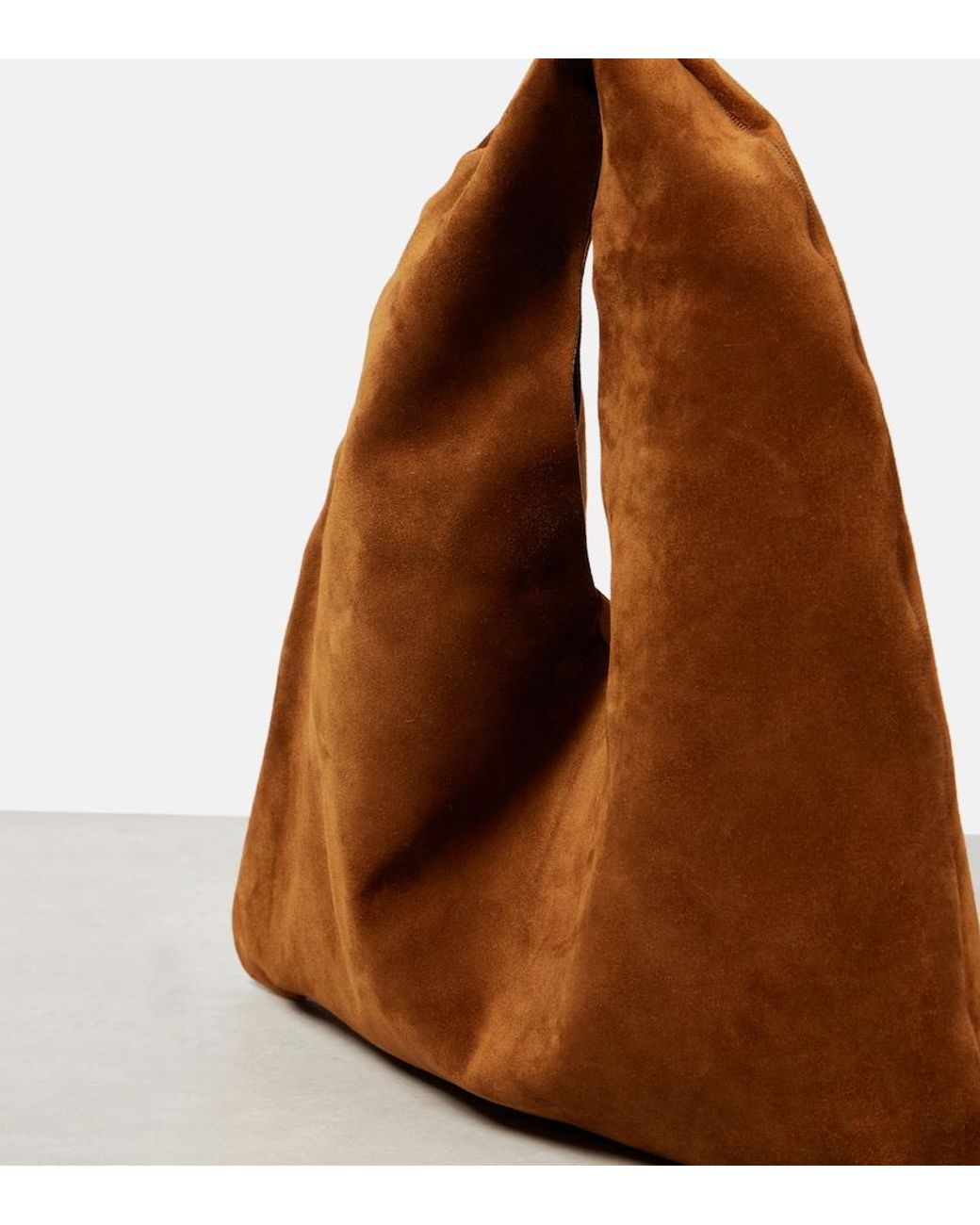 Cabas Bindle Small En Daim The Row en coloris Brown