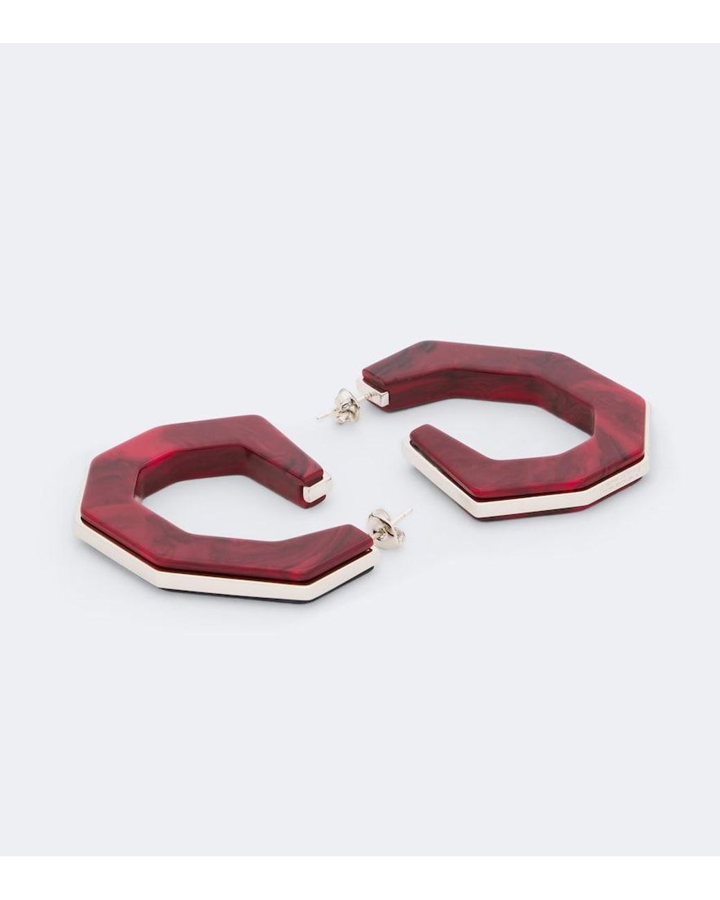 Isabel Marant Red Liu Embellished Hoop Earrings