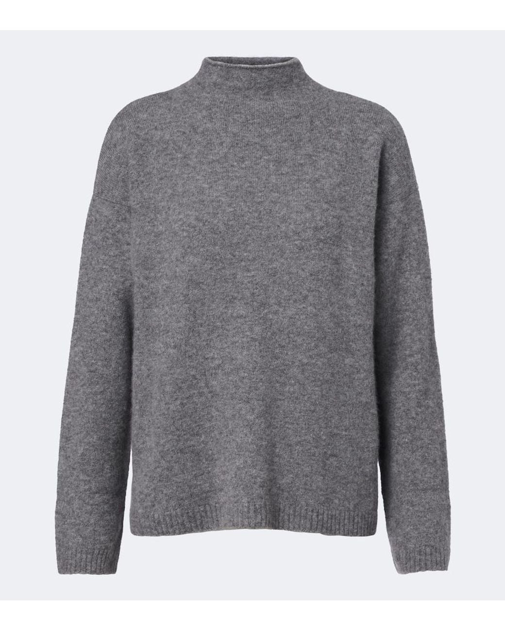 Max Mara Gray Cashmere-Blend Sweater