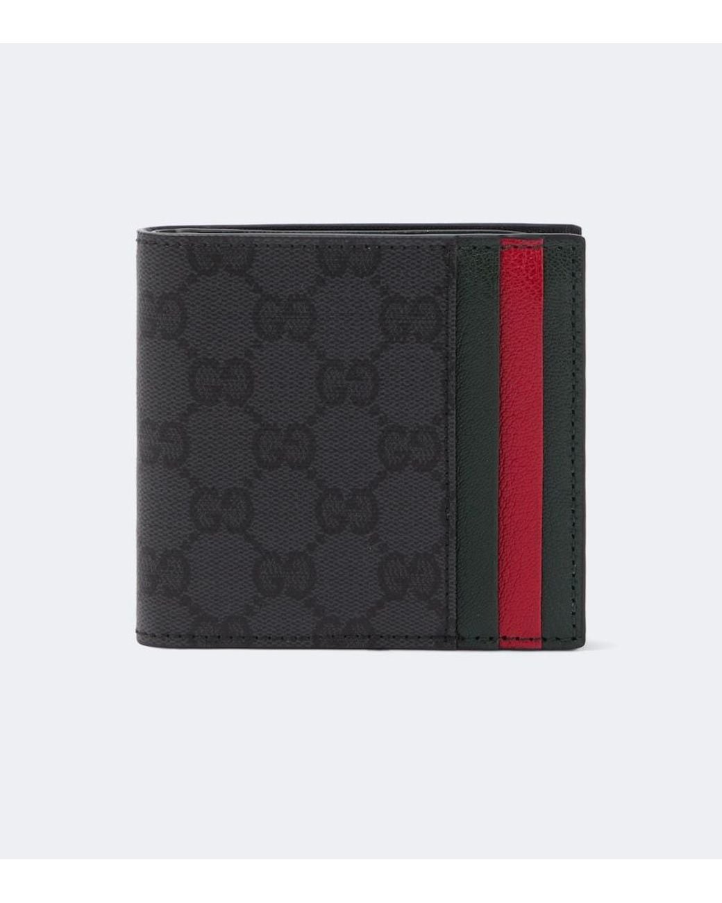 Gucci Black Gg Canvas Wallet for men