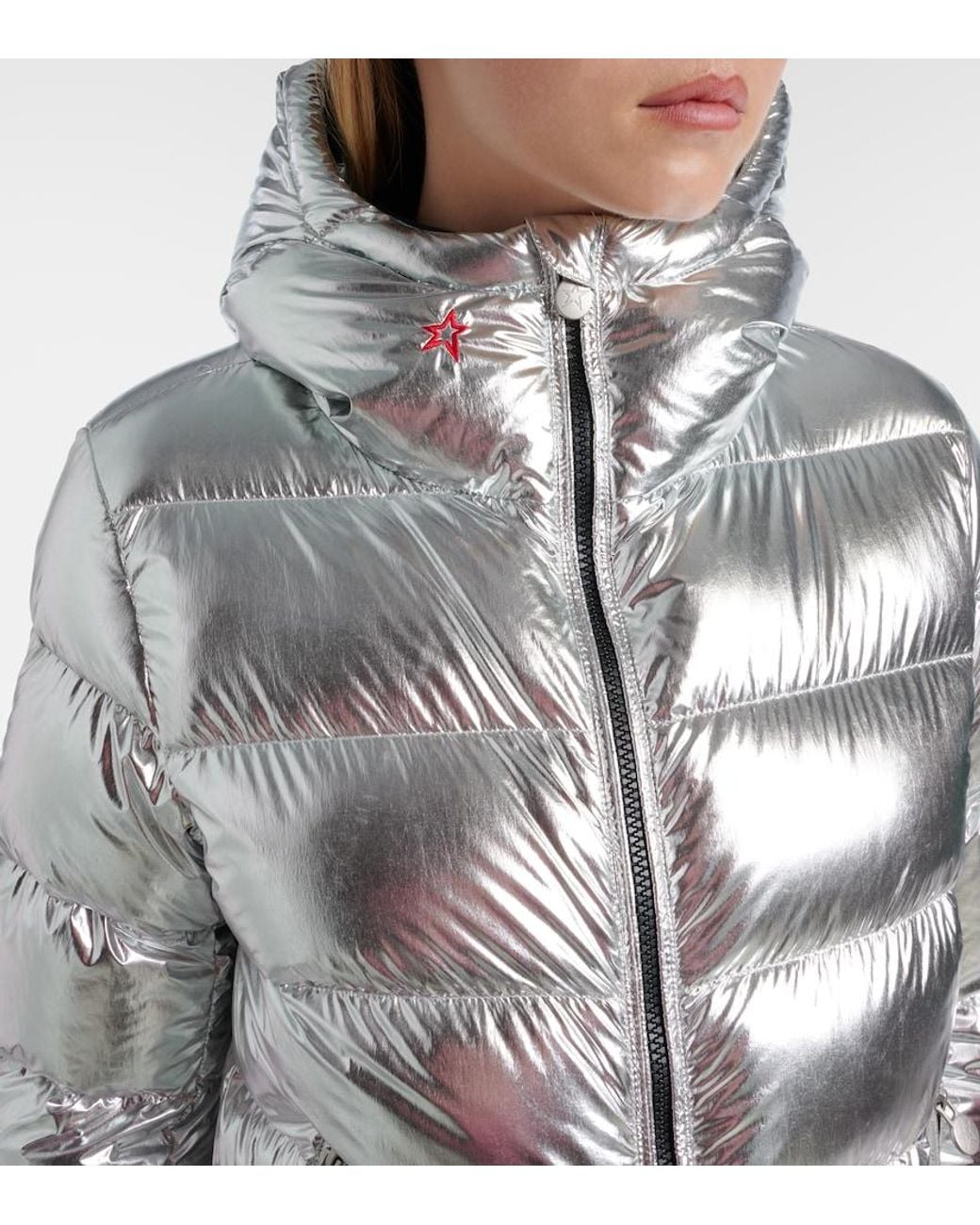 Perfect Moment Gray Polar Flare Down Ski Jacket