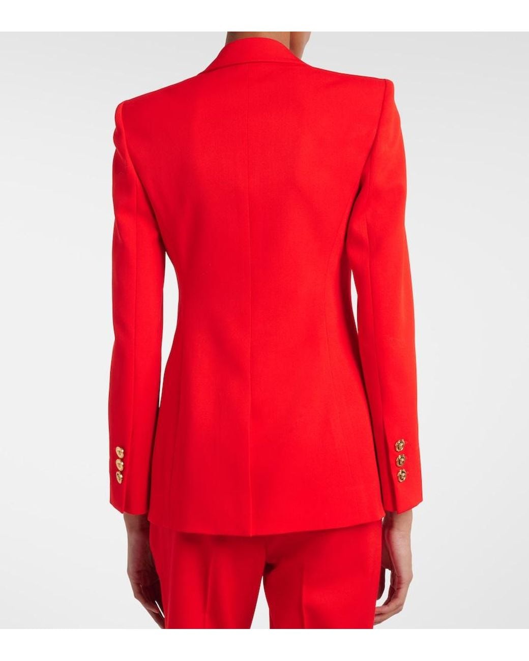 Versace Red Wool Blazer