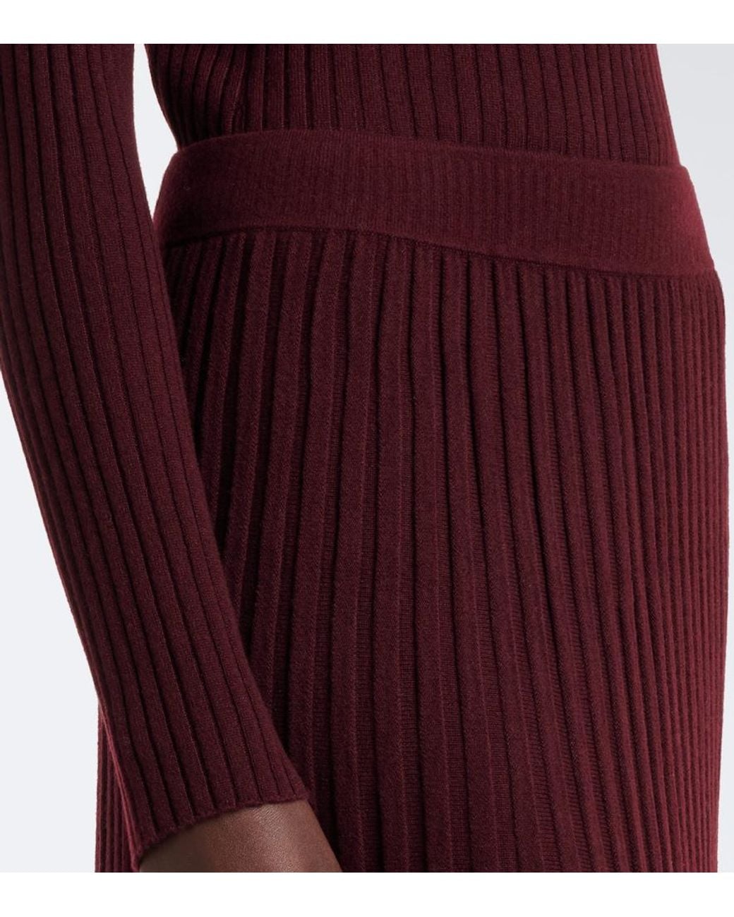 arch4 Purple Sabrina Cashmere Midi Skirt