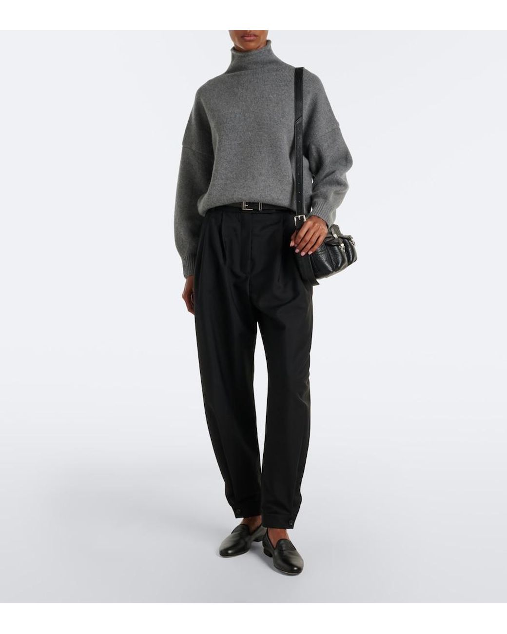 arch4 Gray Cimmie Cashmere Turtleneck Sweater