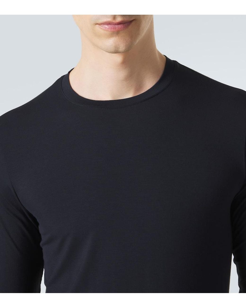 Giorgio Armani Blue Jersey T-Shirt for men