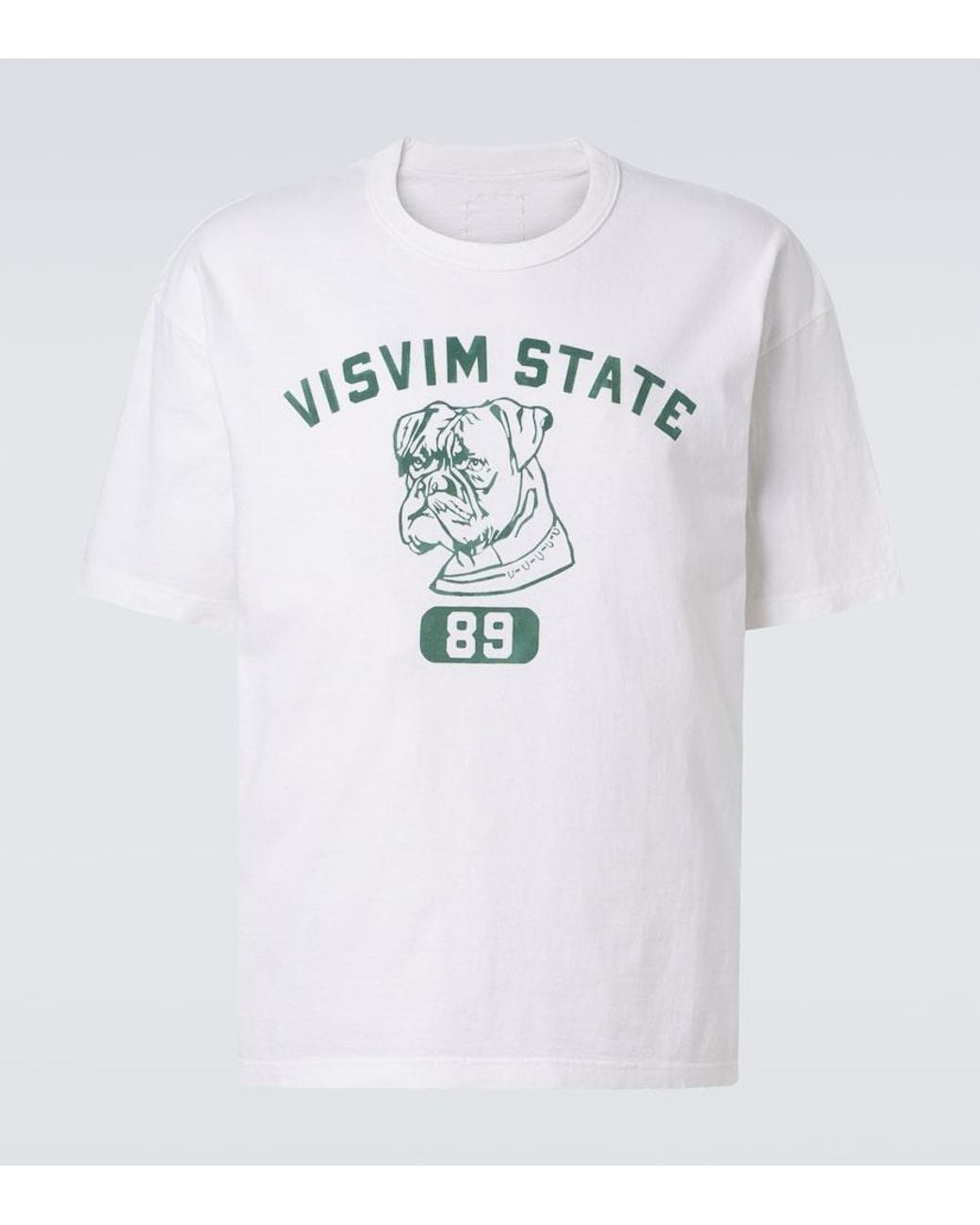 Visvim White Jumbo Printed Cotton Jersey T-Shirt for men