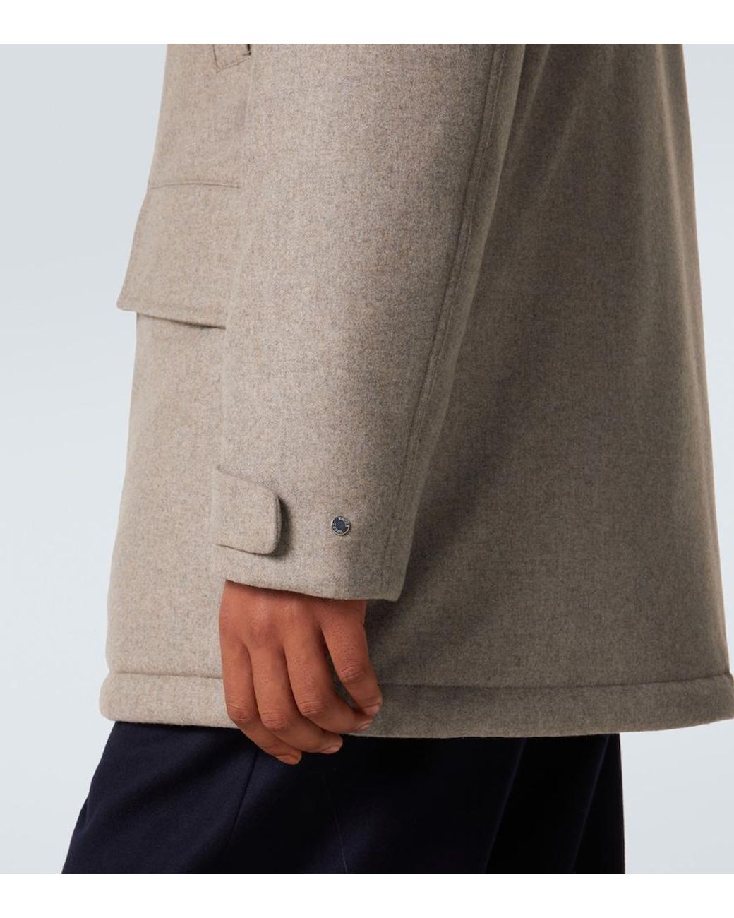 Zegna Natural Wool Down Jacket for men