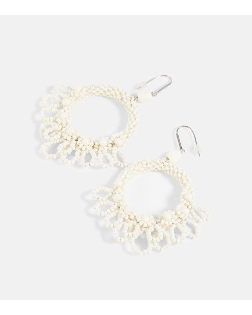 Isabel Marant Natural Talasi Beaded Earrings