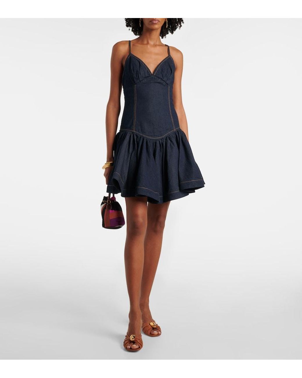 Zimmermann Blue Crush Denim Minidress