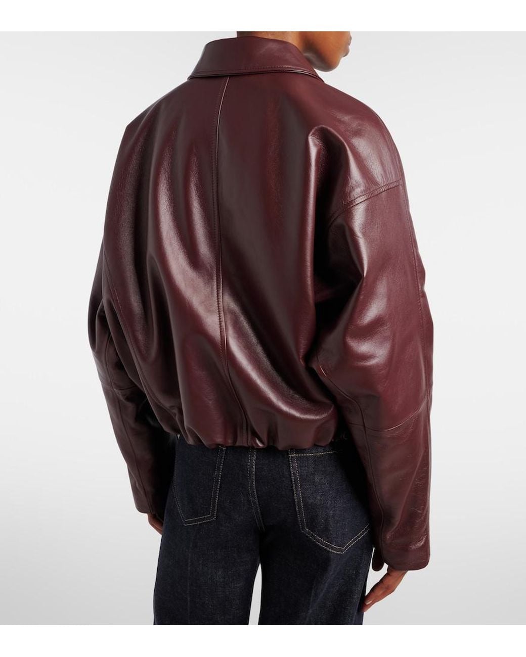 Brunello Cucinelli Brown Leather Jacket