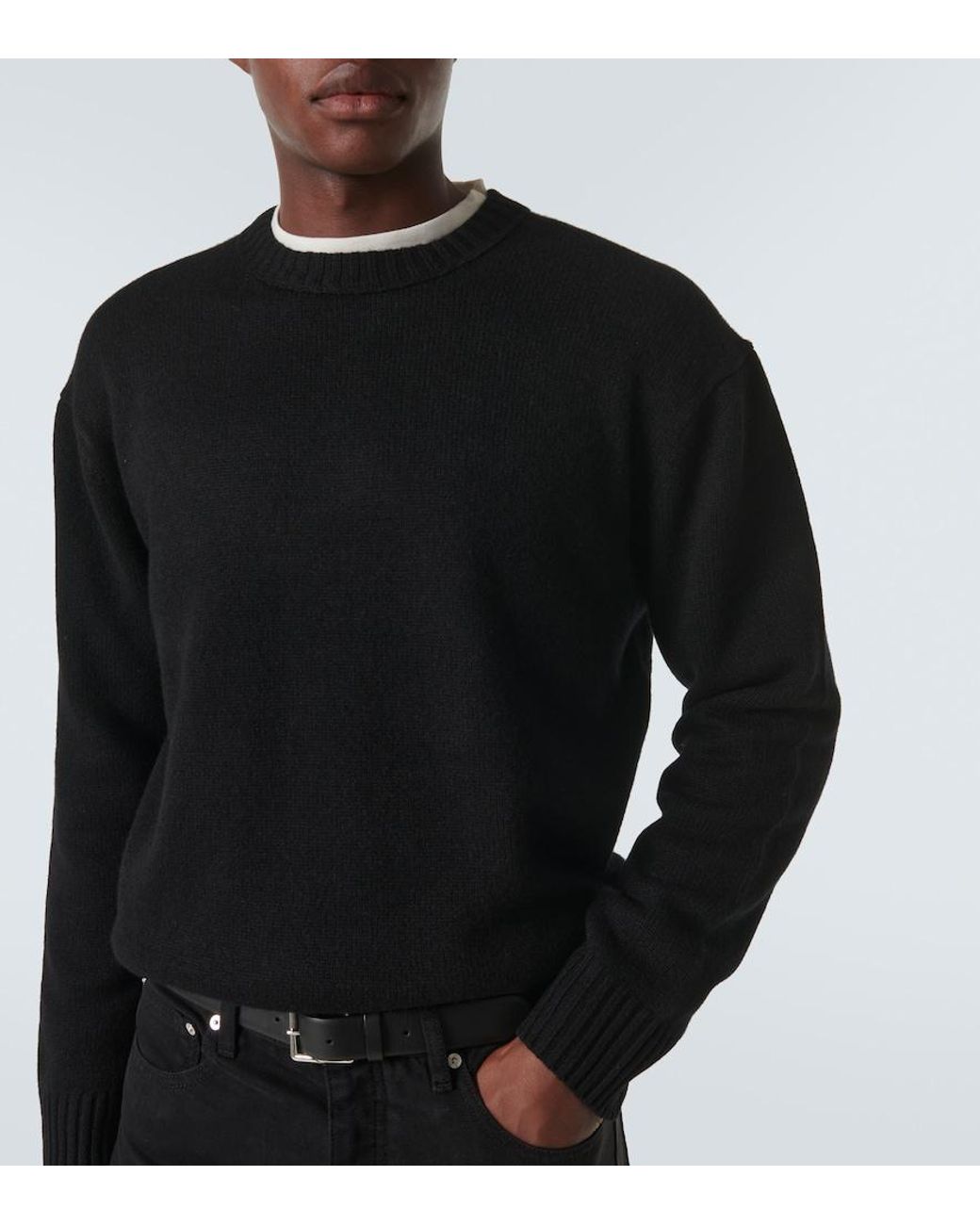 FRAME Black Cashmere Sweater for men