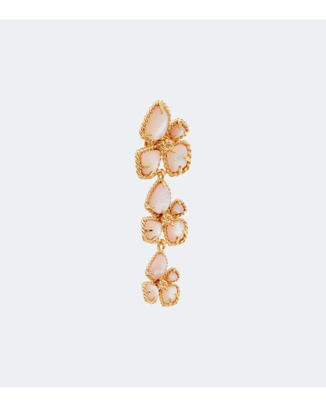 Orecchini Pendenti Bloom di Zimmermann in Metallic