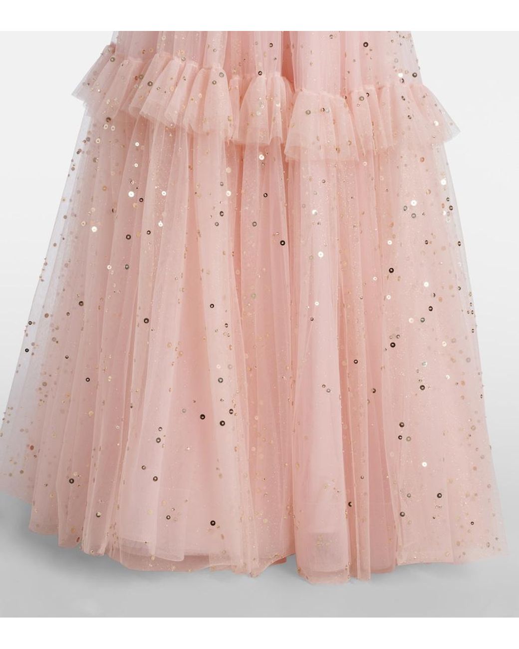 Jenny Packham Pink Sequined Gown