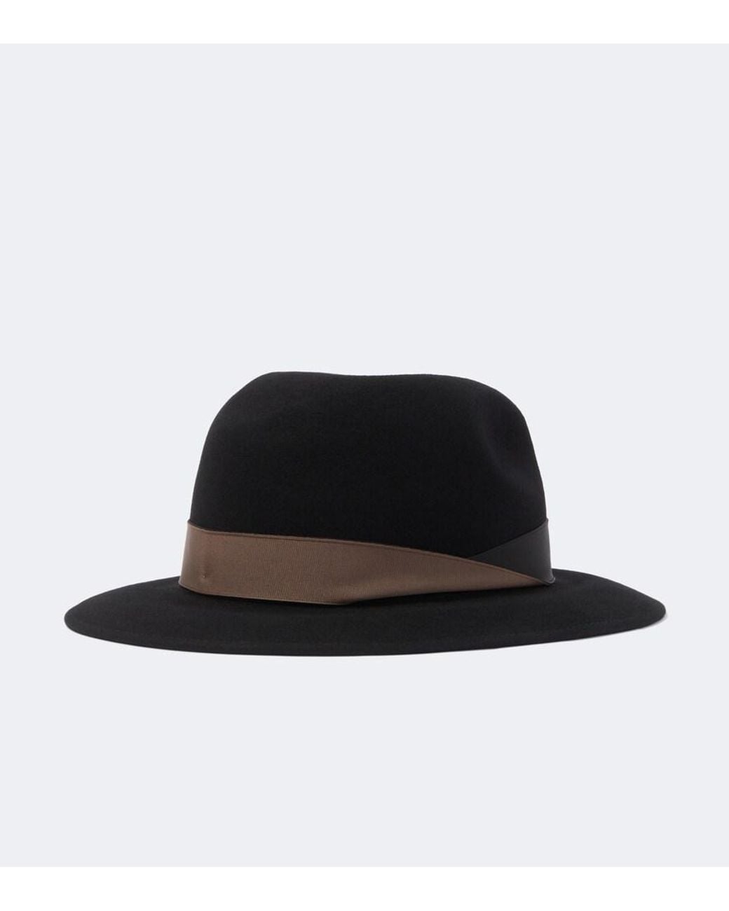 Borsalino Black Country Wool Fedora for men