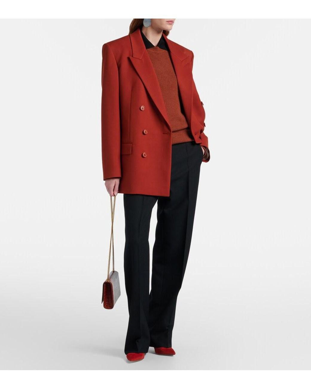 Gianvito Rossi Red Gianvito Suede Pumps