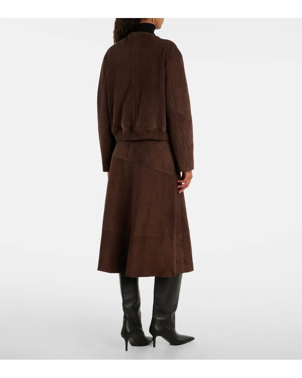 Yves Salomon Brown Suede Jacket