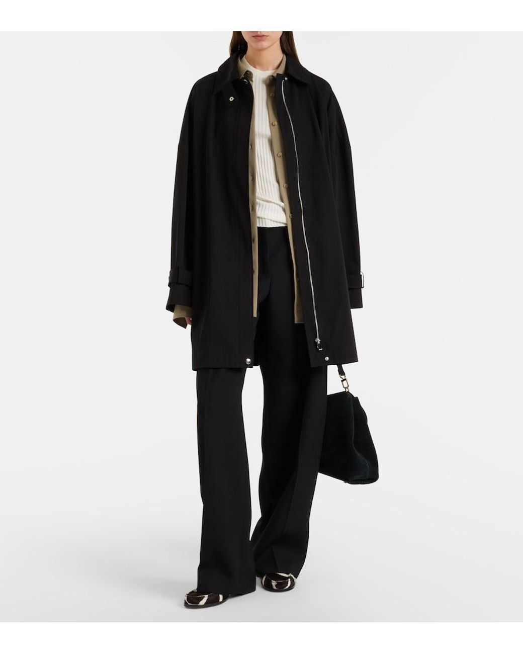 Tod's Black Printed Calf Hair Loafers