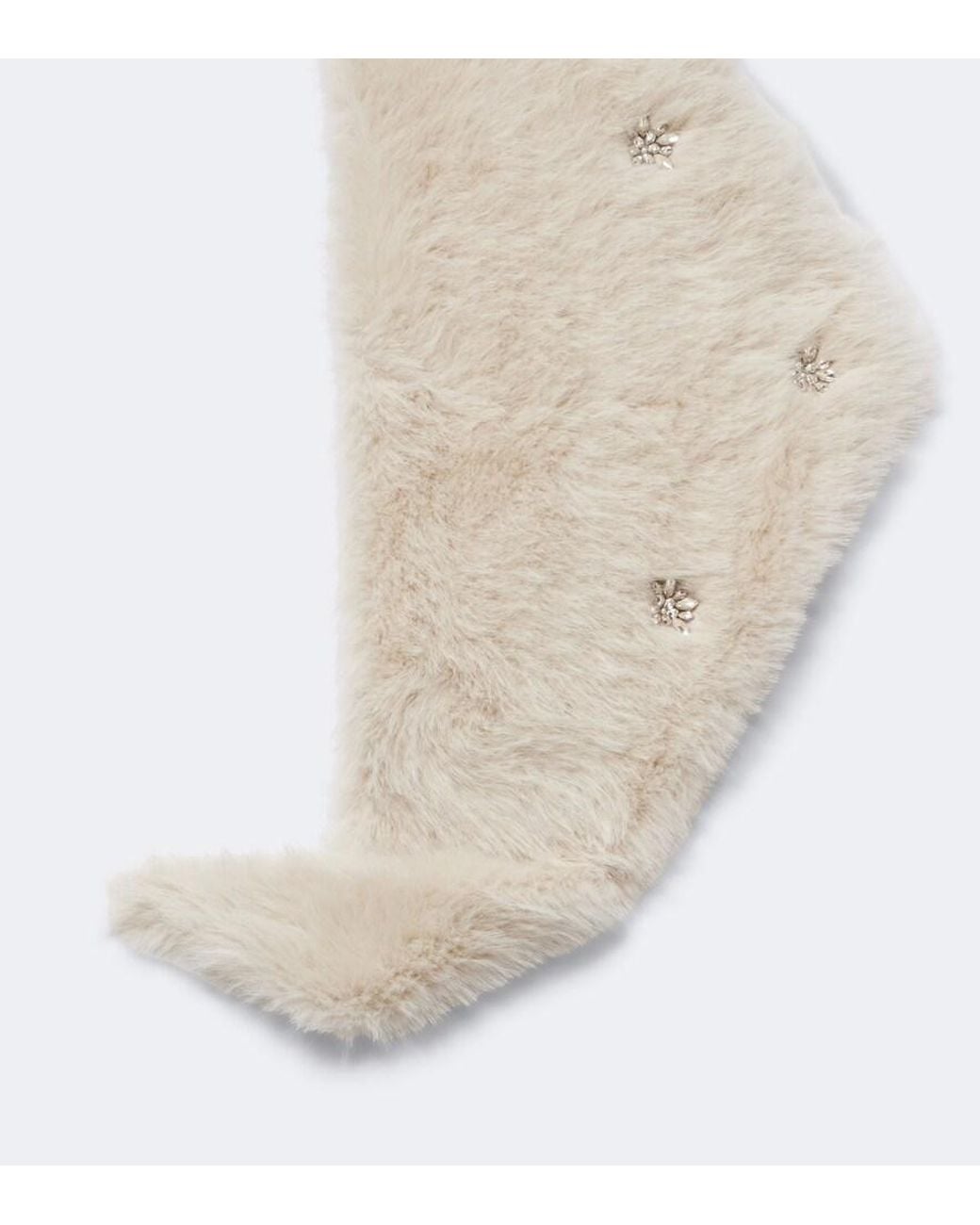 Bufanda Con Cristales Simone Rocha de color White