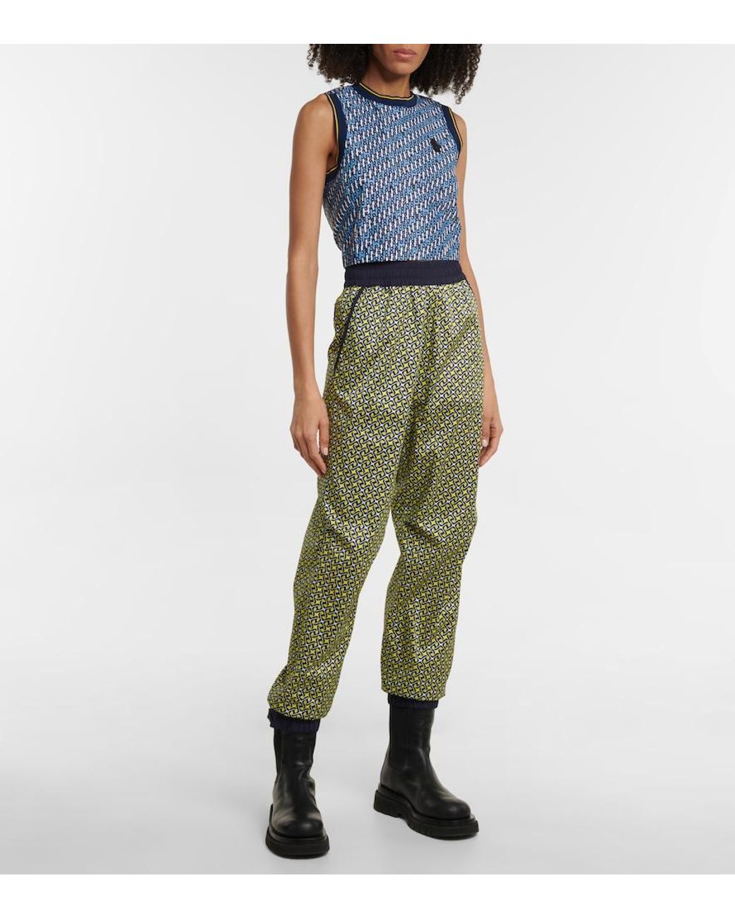 Top Estampado Moncler de color Blue