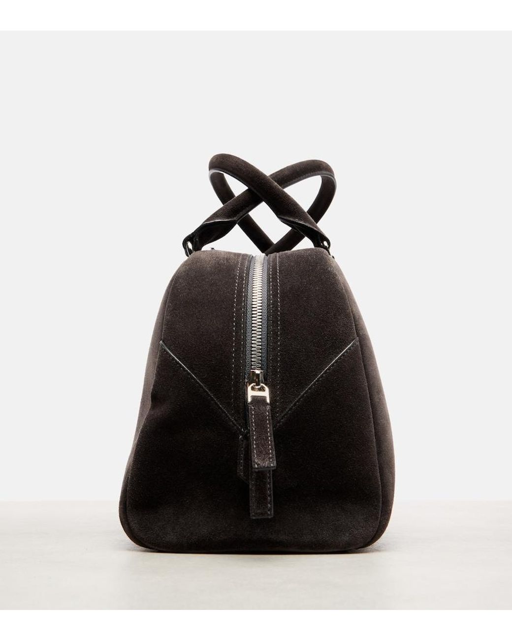 Givenchy Black Antigona East-West Medium Suede Tote Bag