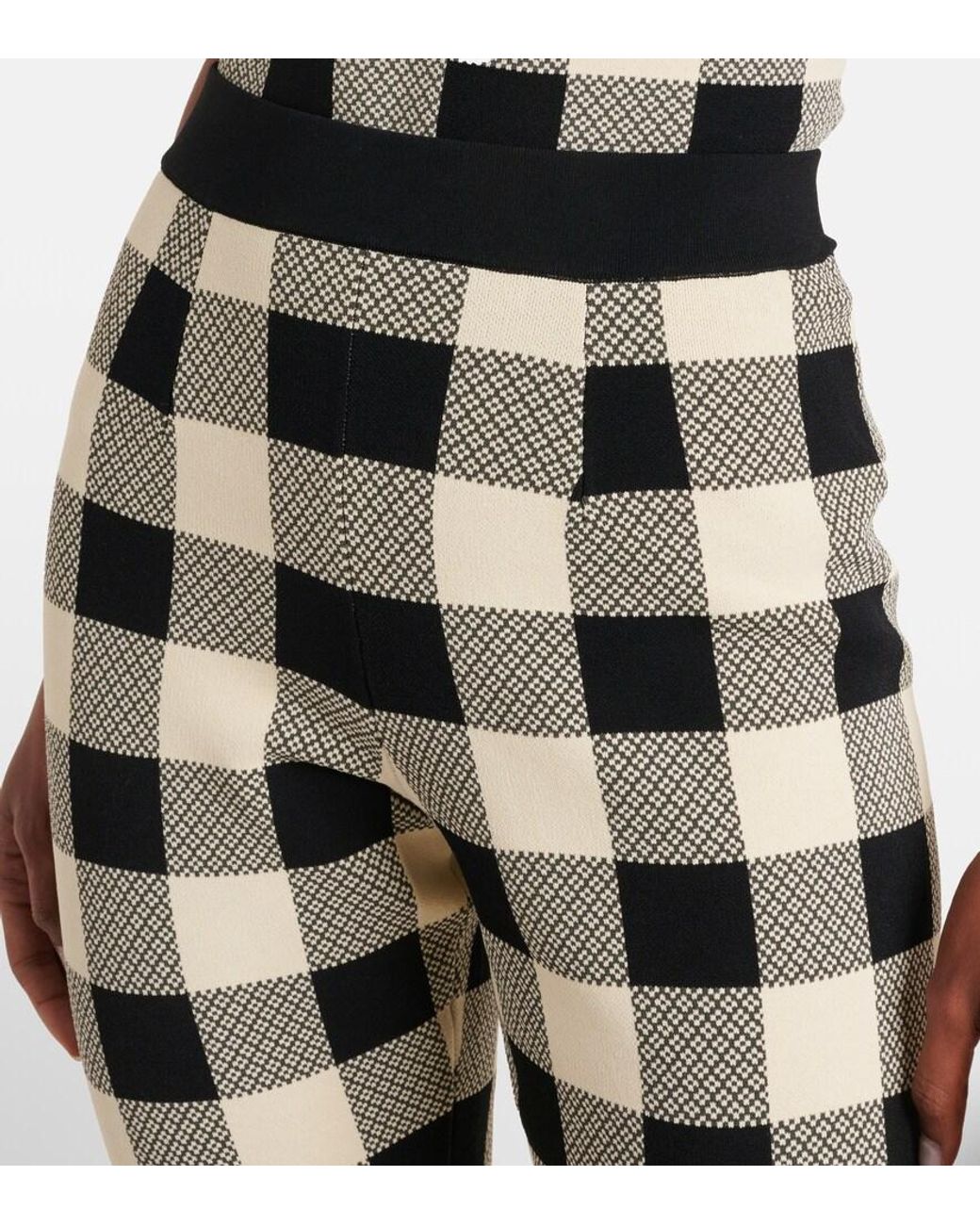 Posse Multicolor Pippa Checked Flared Pants