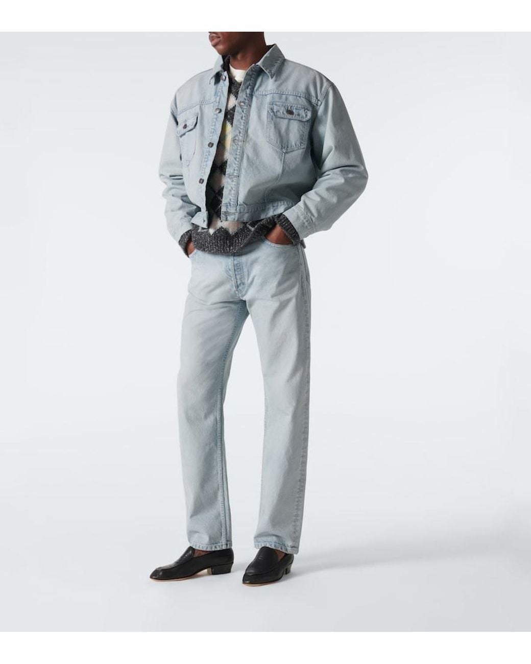 Jeans Rectos Burt The Row de hombre de color Blue