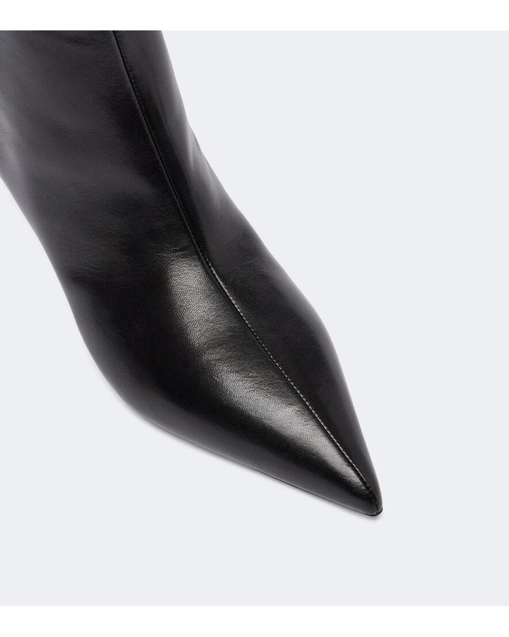 Le Monde Beryl Black Babouche Leather Knee-High Boots