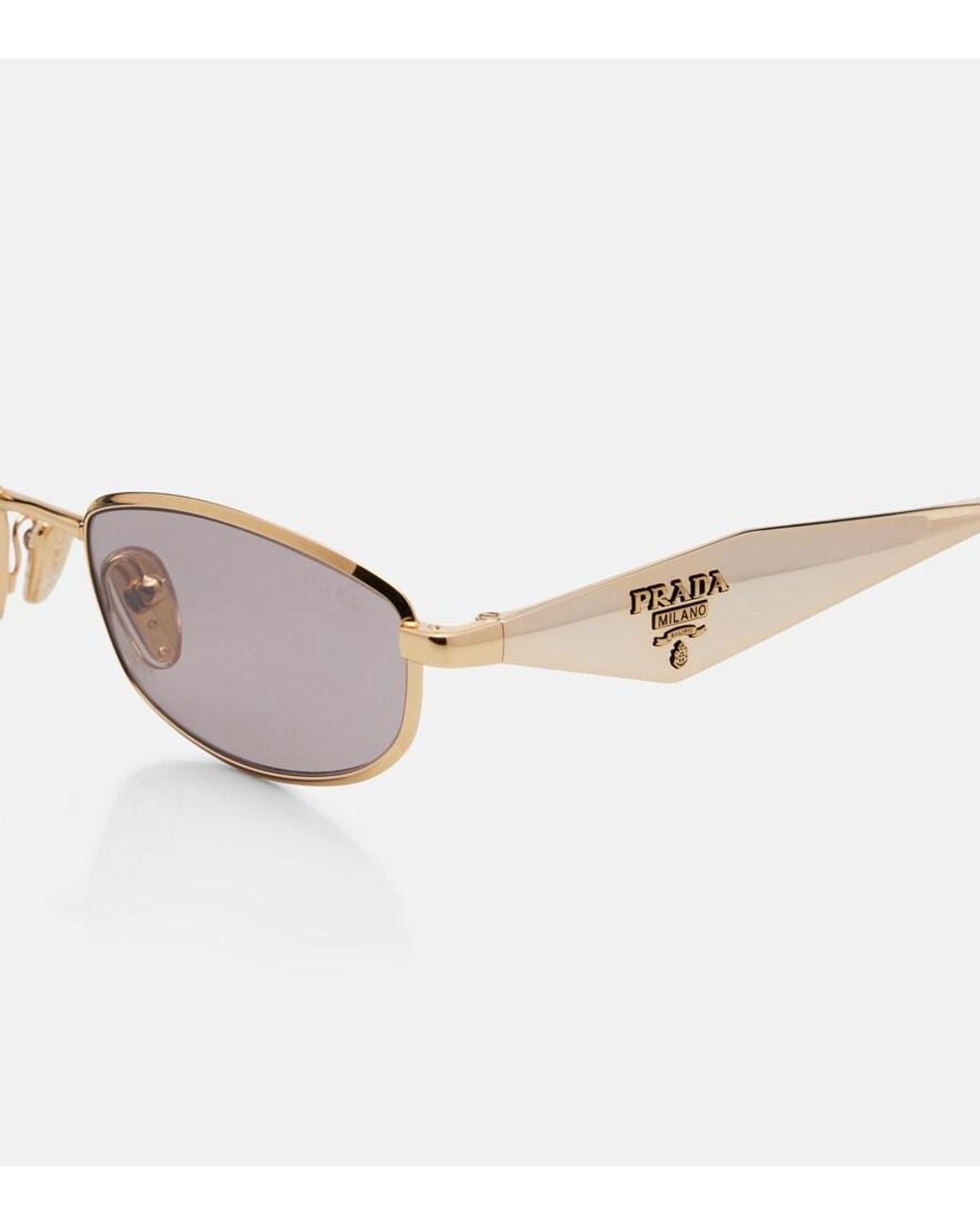 Prada Pink Cartiglio Oval Sunglasses