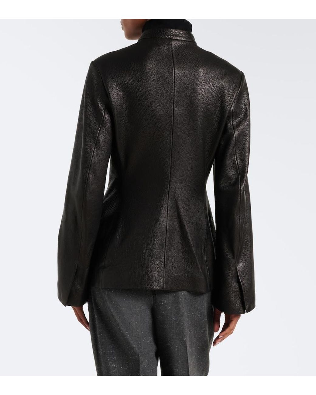 Rohe Black Leather Jacket